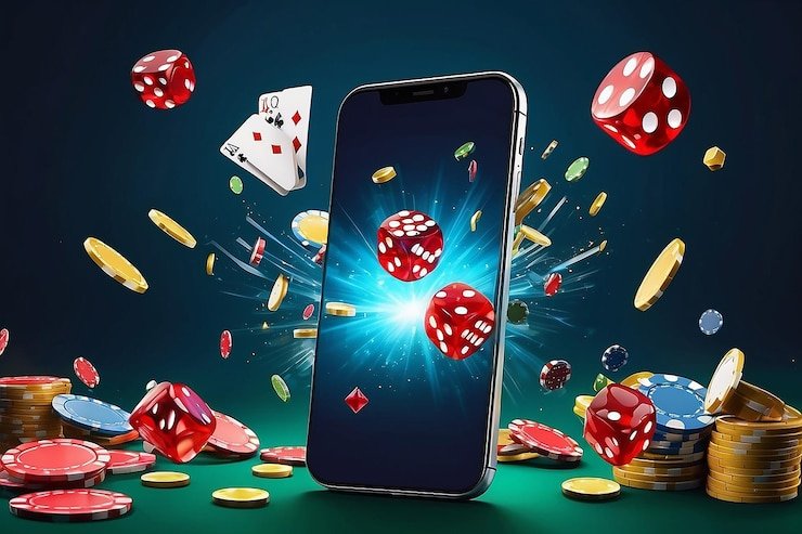 Player interface on tabel mistik Bandar Poker showing stake slider, player seat, card display, and balance